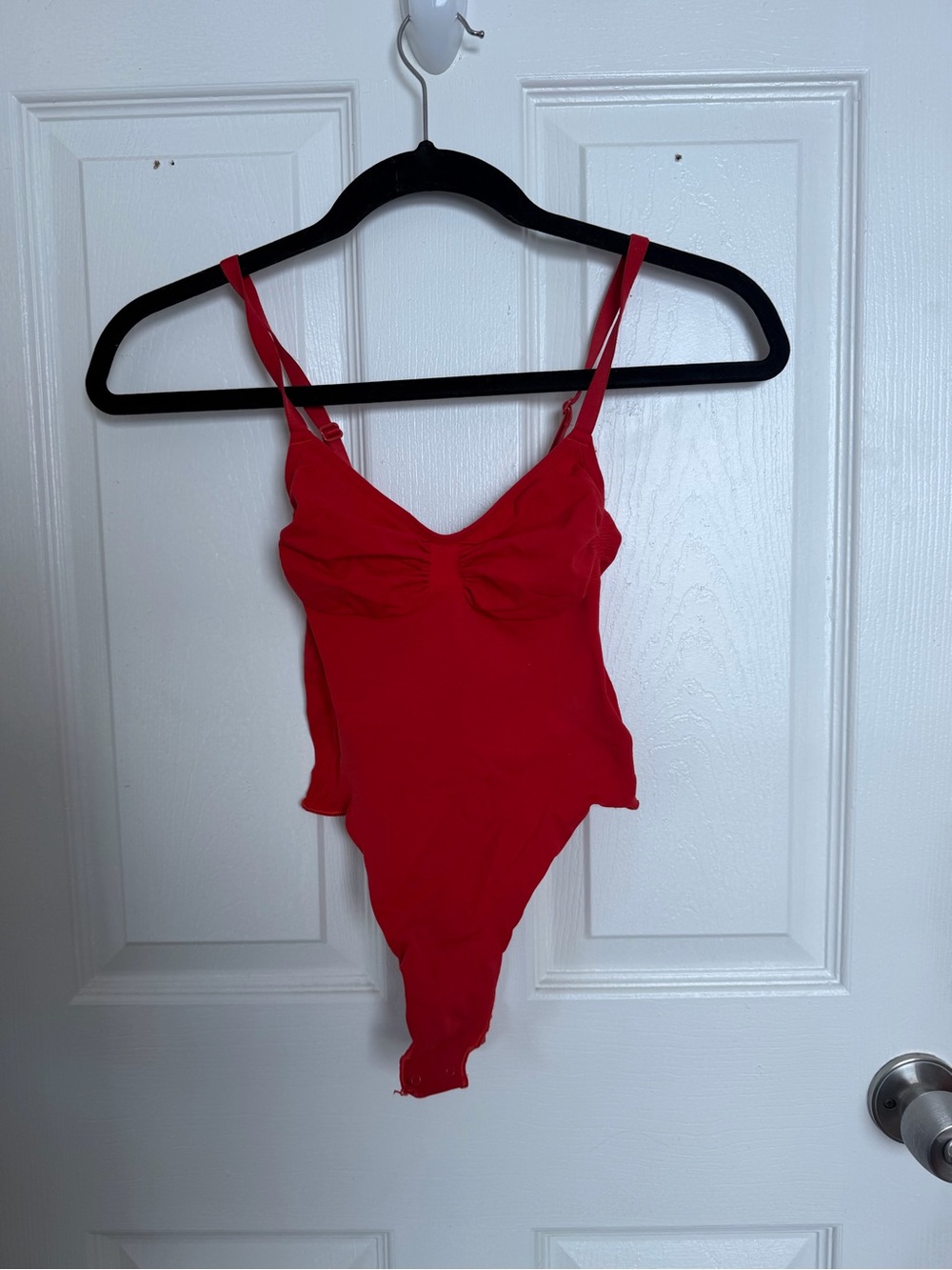 SKIMS Red Sculpting Sleeveless Bodysuit